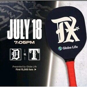 NEW Texas Rangers City Connect Pickleball Paddle Black Red  Set Of 2 7-18-25 SGA